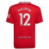 Camisola Manchester United Malacia 12 Homen Equipamento 1ª 22/23