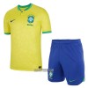 Camisola + Calções Brasil Criança Equipamento 1ª Mundial 2022