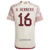 Camisola México H.HERRERA 16 Homen Equipamento 2ª Mundial 2022