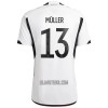 Camisola Alemanha Muller 13 Homen Equipamento 1ª Mundial 2022