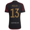 Camisola Alemanha Muller 13 Homen Equipamento 2ª Mundial 2022