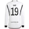 Camisola Alemanha Sane 19 Manga Comprida Homen Equipamento 1ª Mundial 2022