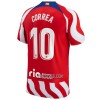 Camisola Atlético Madrid Correa 10 Homen Equipamento 1ª 22/23