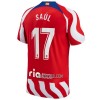 Camisola Atlético Madrid Saul 17 Homen Equipamento 1ª 22/23