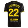 Camisola BVB Borussia Dortmund Bellingham 22 Homen Equipamento 2ª 22/23