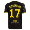 Camisola BVB Borussia Dortmund Wolf 17 Homen Equipamento 2ª 22/23