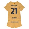 Camisola + Calções FC Barcelona Frenkie de Jong 21 Criança Equipamento 2ª 22/23