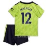 Camisola + Calções Manchester United Malacia 12 Criança Equipamento 1ª 22/23