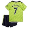 Camisola + Calções Manchester United Ronaldo 7 Criança Equipamento 3ª 22/23