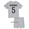 Camisola + Calções Paris Saint-Germain Marquinhos 5 Criança Equipamento 2ª 22/23