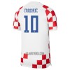 Camisola Croácia Modrić 10 Homen Equipamento 1ª Mundial 2022