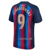 Camisola FC Barcelona Lewandowski 9 Homen Equipamento 1ª 22/23