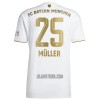 Camisola FC Bayern de Munique Muller 25 Homen Equipamento 2ª 22/23