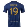 Camisola França Benzema 19 Homen Equipamento 1ª Mundial 2022