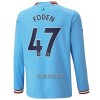 Camisola Manchester City Foden 47 Manga Comprida Homen Equipamento 1ª 22/23