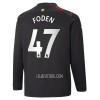 Camisola Manchester City Foden 47 Manga Comprida Homen Equipamento 2ª 22/23