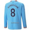 Camisola Manchester City Gundogan 8 Manga Comprida Homen Equipamento 1ª 22/23