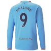 Camisola Manchester City Haaland 9 Manga Comprida Homen Equipamento 1ª 22/23