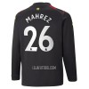 Camisola Manchester City Mahrez 26 Manga Comprida Homen Equipamento 2ª 22/23