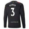 Camisola Manchester City Ruben 3 Manga Comprida Homen Equipamento 2ª 22/23