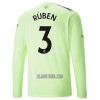 Camisola Manchester City Ruben 3 Manga Comprida Homen Equipamento 3ª 22/23