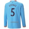 Camisola Manchester City Stones 5 Manga Comprida Homen Equipamento 1ª 22/23