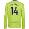 Camisola Manchester United Eriksen 14 Manga Comprida Homen Equipamento 3ª 22/23