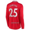 Camisola Manchester United Sancho 25 Manga Comprida Homen Equipamento 1ª 22/23