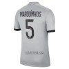 Camisola Paris Saint-Germain Marquinhos 5 Homen Equipamento 2ª 22/23