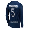 Camisola Paris Saint-Germain Marquinhos 5 Manga Comprida Homen Equipamento 1ª 22/23