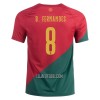 Camisola Portugal Bruno Fernandes 8 Homen Equipamento 1ª Mundial 2022