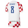 Camisola Croácia Kovacic 8 Homen Equipamento 1ª Mundial 2022