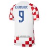 Camisola Croácia Kramaric 9 Homen Equipamento 1ª Mundial 2022