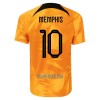 Camisola Holanda Memphis 10 Homen Equipamento 1ª Mundial 2022