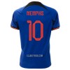 Camisola Holanda Memphis 10 Homen Equipamento 2ª Mundial 2022