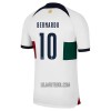 Camisola Portugal Bernardo 10 Homen Equipamento 2ª Mundial 2022