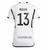 Camisola Alemanha Thomas Muller 13 Mulher Equipamento 1ª Mundial 2022