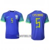 Camisola Brasil Casemiro 5 Homen Equipamento 2ª Mundial 2022