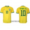 Camisola Brasil Neymar Jr 10 Homen Equipamento 1ª Mundial 2022