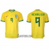 Camisola Brasil Richarlison 9 Homen Equipamento 1ª Mundial 2022