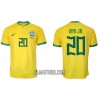 Camisola Brasil Vini JR 20 Homen Equipamento 1ª Mundial 2022