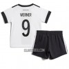 Camisola + Calções Alemanha Timo Werner 9 Criança Equipamento 1ª Mundial 2022