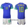 Camisola + Calções Brasil Neymar Jr 10 Criança Equipamento 2ª Mundial 2022