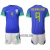 Camisola + Calções Brasil Richarlison 9 Criança Equipamento 2ª Mundial 2022