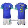 Camisola + Calções Brasil Thiago Silva 3 Criança Equipamento 2ª Mundial 2022