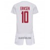 Camisola + Calções Dinamarca Christian Eriksen 10 Criança Equipamento 2ª Mundial 2022