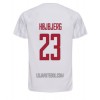 Camisola Dinamarca Pierre-Emile Hojbjerg 23 Homen Equipamento 2ª Mundial 2022