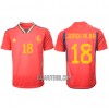 Camisola Espanha Jordi Alba 18 Homen Equipamento 1ª Mundial 2022