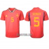 Camisola Espanha Sergio Busquets 5 Homen Equipamento 1ª Mundial 2022