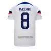 Camisola Estados Unidos Weston McKennie 8 Homen Equipamento 1ª Mundial 2022